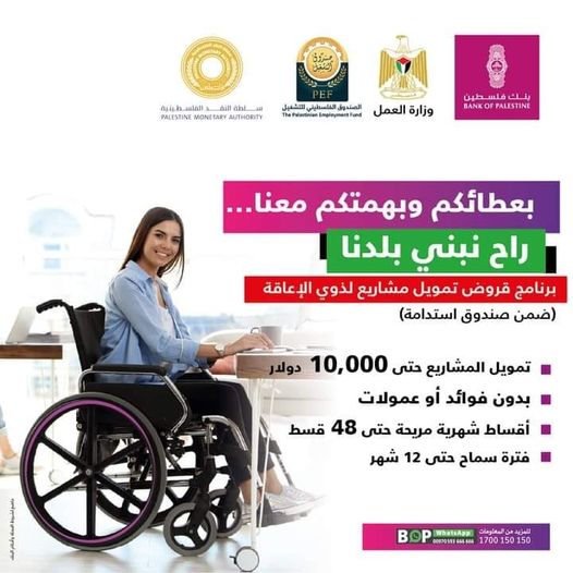 قروض حسنة ميسرة لذوي الاعاقة